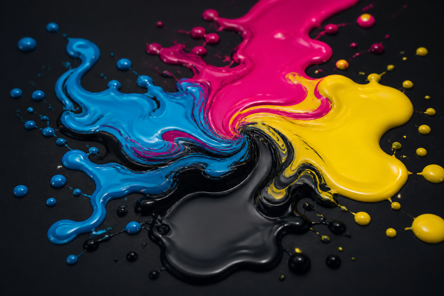 CMYK bazeni boja — digitalna umjetnost inspirisana ofset i digitalnom štampom, Rigel Ilidža