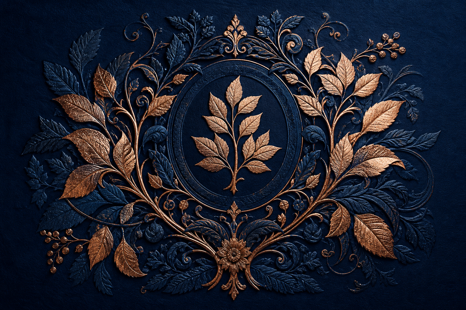 Foil grb s botaničkim motivima — luksuzni print i embossing estetika, Rigel štamparija
